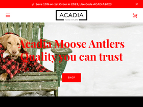 acadiaantlers.com homepage screenshot