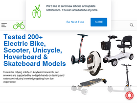 'rideonelectric.com' screenshot