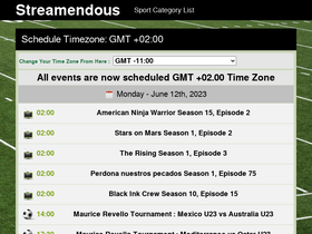 'streamendous.com' screenshot