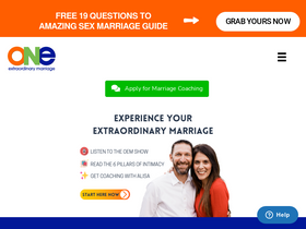 'oneextraordinarymarriage.com' screenshot