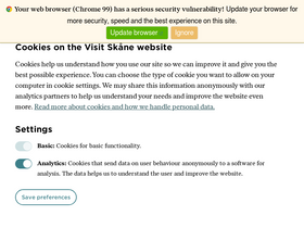 'visitskane.com' screenshot