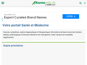 'santeweb.ch' screenshot