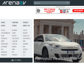 'arenaev.com' screenshot