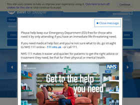 'medway.nhs.uk' screenshot