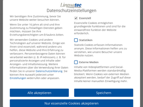 'linguatec.de' screenshot