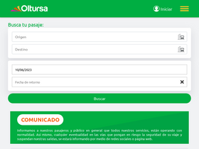 'oltursa.pe' screenshot