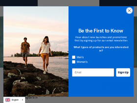 OluKai homepage screenshot