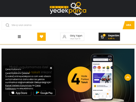 'onlineyedekparca.com' screenshot