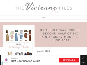 'theviviennefiles.com' screenshot
