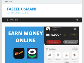 'fazeelusmani.com' screenshot