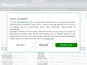 'motorcykelgalleri.dk' screenshot