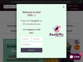 desigiftusa.com homepage screenshot