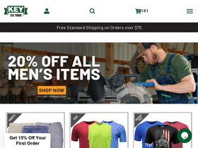 'keyapparel.com' screenshot