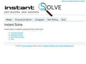 'instantsolve.net' screenshot