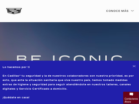 'cadillac.com.mx' screenshot