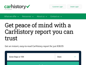 'carhistory.com.au' screenshot