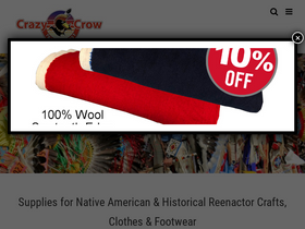'crazycrow.com' screenshot