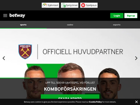 'betway.se' screenshot
