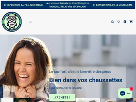 Chaussettes De Santé homepage screenshot