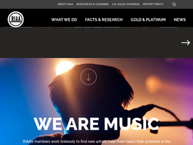 'riaa.com' screenshot