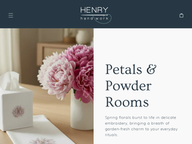 henryhandwork.com homepage screenshot