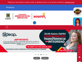 'serviciocivil.gov.co' screenshot