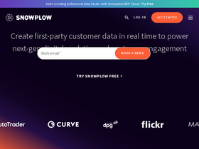 'snowplow.io' screenshot