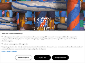 'downtherabbithole.nl' screenshot