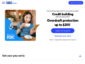 'go2bank.com' screenshot