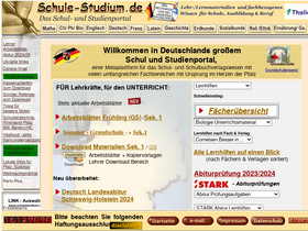 'schule-studium.de' screenshot