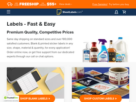 'sheetlabels.com' screenshot