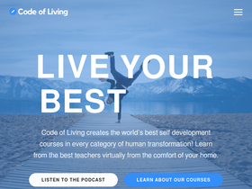 'codeofliving.com' screenshot
