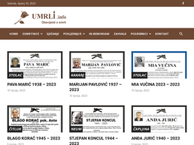 'umrli.info' screenshot