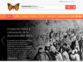'memoriachilena.gob.cl' screenshot