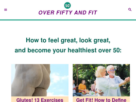 'overfiftyandfit.com' screenshot