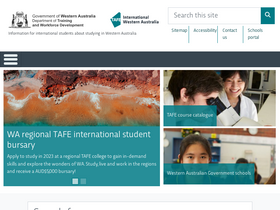 'tafeinternational.wa.edu.au' screenshot