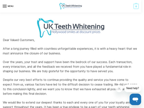 'ukteethwhitening.com' screenshot