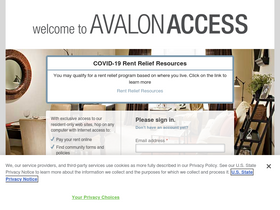 'avalonaccess.com' screenshot