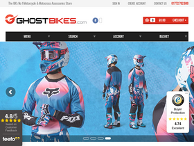 'ghostbikes.com' screenshot