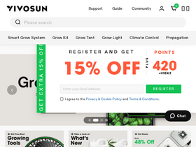 'vivosun.com' screenshot