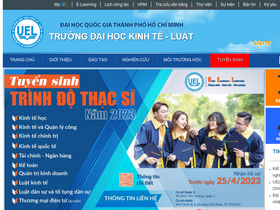 'pdt.uel.edu.vn' screenshot