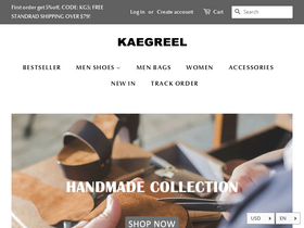 kaegreel.com website screenshot