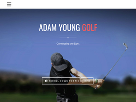 'adamyounggolf.com' screenshot