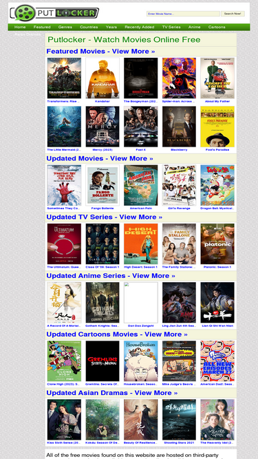 Putlocker tv shows on sale online