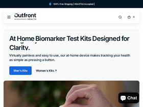 outfronthealth.com homepage screenshot