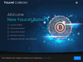 'faucetcollector.com' screenshot