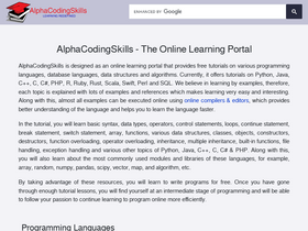 'alphacodingskills.com' screenshot