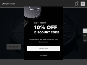 'uniformwares.com' screenshot