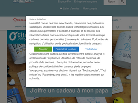 'nostalgift.com' screenshot