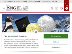'muenzen-engel.de' screenshot